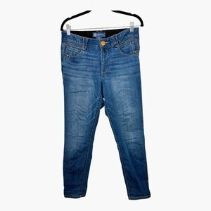 Democracy Medium Wash Ab Solution Crop Skinny Jeans Modern Casual Size 8